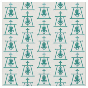Beaded Raincross Design - Sea Green - Fabric