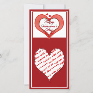 Beaded Red Heart Valentine Holiday Card