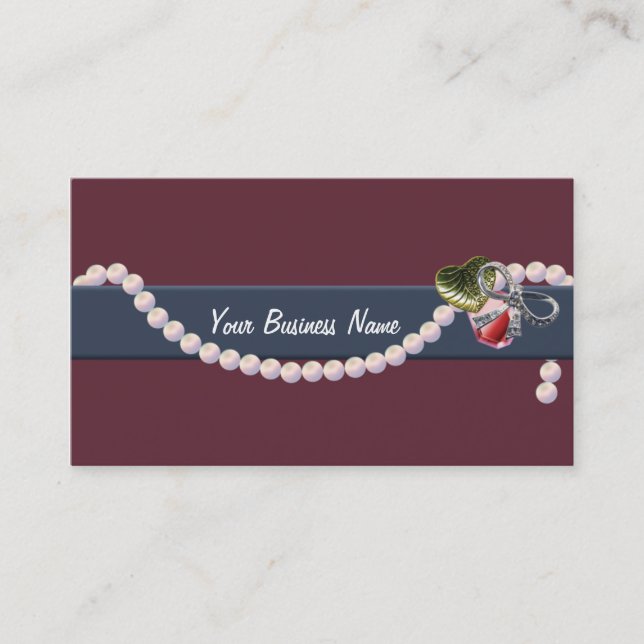 Beaded Savvy Business Card (Front)