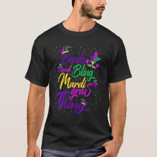 Beads And Bling Its A Mardi Gras Thing Masquerade T-Shirt