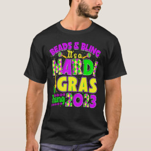 Beads & Bling It's a Mardi Gras Thing Mask Beads C T-Shirt