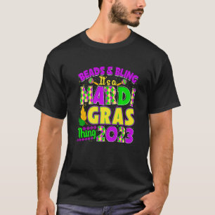 Beads & Bling It's a Mardi Gras Thing Mask Beads C T-Shirt