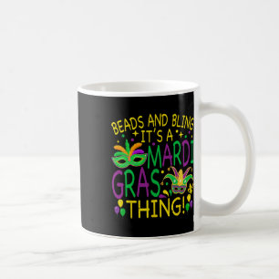 Beads Bling Mardi Gras Thing Carnival Party Men Wo Coffee Mug