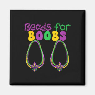 Beads For Breast Colourful Breads Mardi Gras Parad Magnet