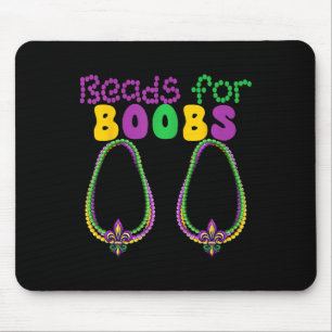Beads For Breast Colourful Breads Mardi Gras Parad Mouse Mat