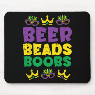 Beads Funny Louisiana Nola Mardi Gras Men Guys Him Mouse Mat