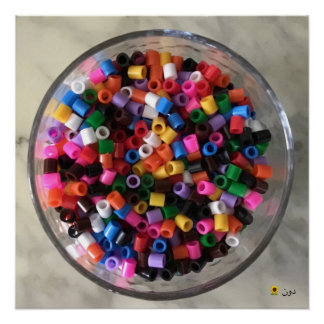 BEADS IN A BOWL POSTER