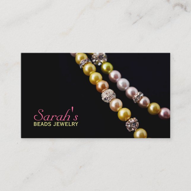 Beads Jewellery Business Card (Front)