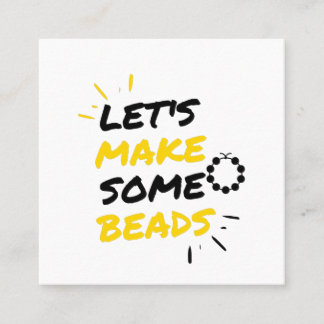 Beads makers square business card