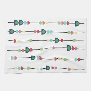 Beads on Strings Tea Towel