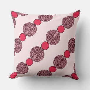 Beads Pattern In ShadesOf Pink - Throw Pillow
