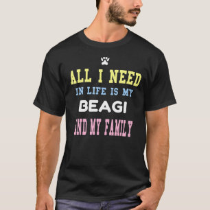 Beagi Family Mum Dad Love Beagle Corgi T-Shirt