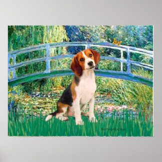 Beagle1 - Lily Pond Bridge Poster