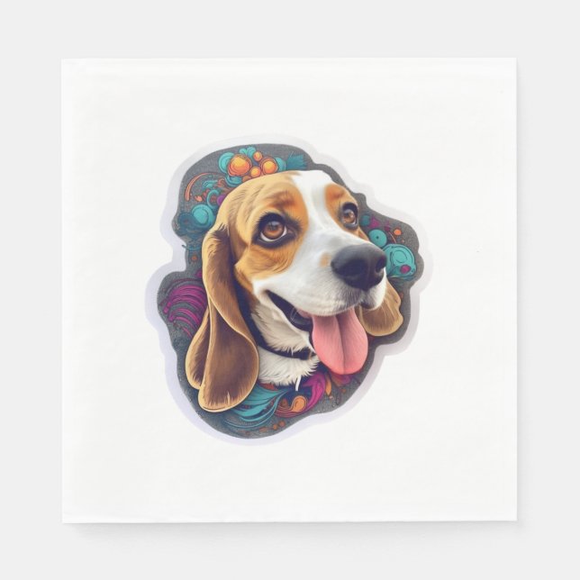 Beagle 4 napkin (Front)