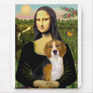 Beagle 7 - Mona Lisa Mouse Mat