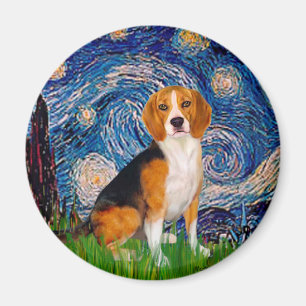 Beagle 7 - Starry Night Magnet