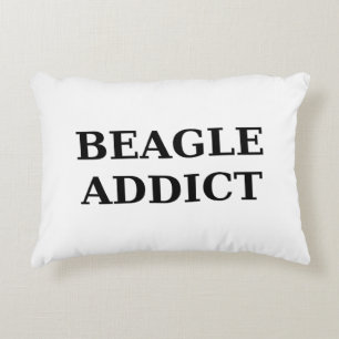 beagle addict decorative cushion