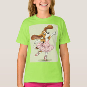 Beagle and Ballet, by Natasha Us T-Shirt