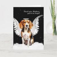 Beagle Angel Dog with Custom Front