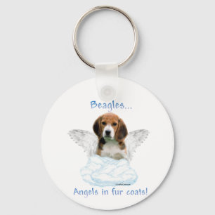 Beagle Angel Keychain
