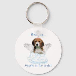 Beagle Angel Keychain