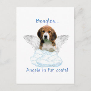 Beagle Angel Postcard