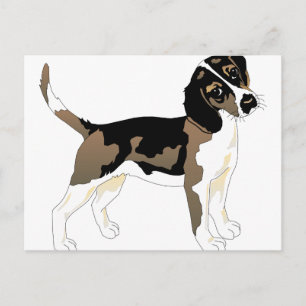 beagle art 2 postcard