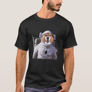Beagle Astronaut Dog Deep In Space Cosmic T-Shirt