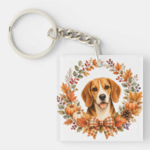 Beagle Autumn Wreath