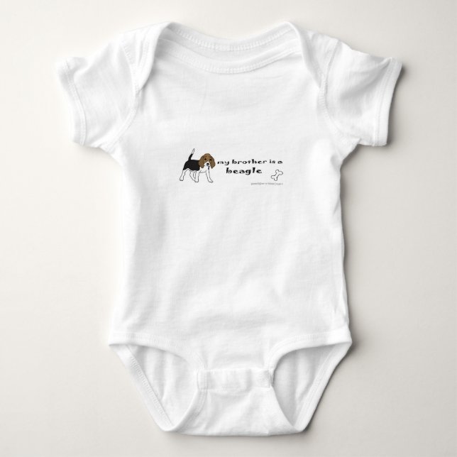 beagle baby bodysuit (Front)