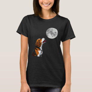 Beagle  Beagle Howling At The Moon  Beagle T-Shirt