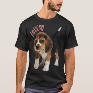 Beagle Beagles Love Is Dog Mum Dad Puppy Pet Cute  T-Shirt