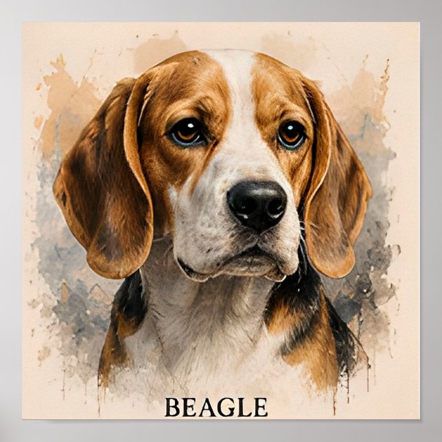 Beagle Best Friend Dog Lover Gift Poster (Front)