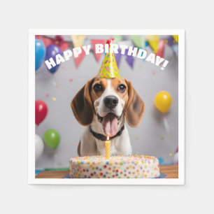 Beagle Birthday Party Napkin
