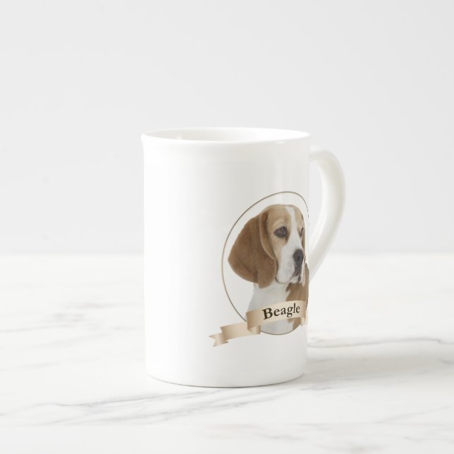 Beagle Bone China Mug (Front Right)