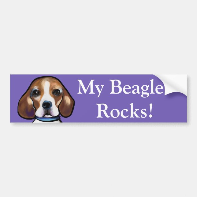 Beagle       bumper sticker (Front)