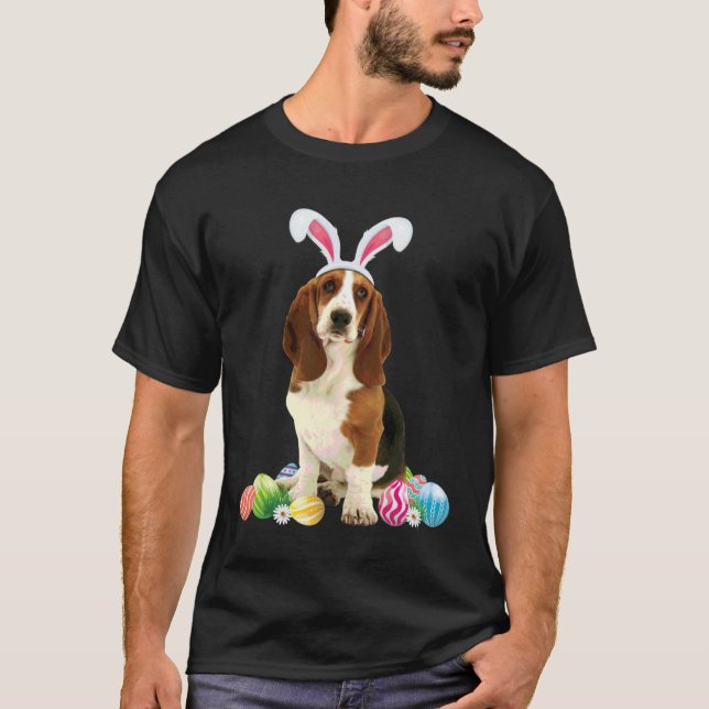 Beagle Bunny Easter Egg Hunt Beagle Dog Owner T-Shirt (Front)