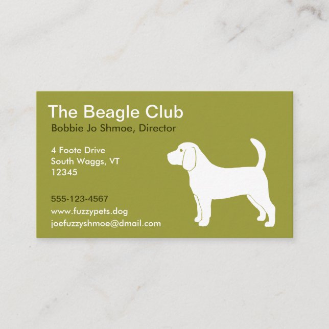 Beagle Business Card (Front)