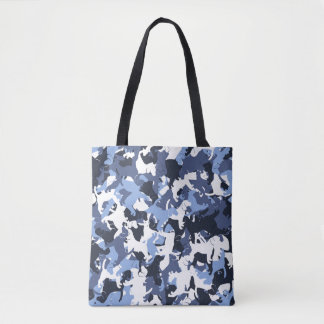 Beagle camouflage tote bag