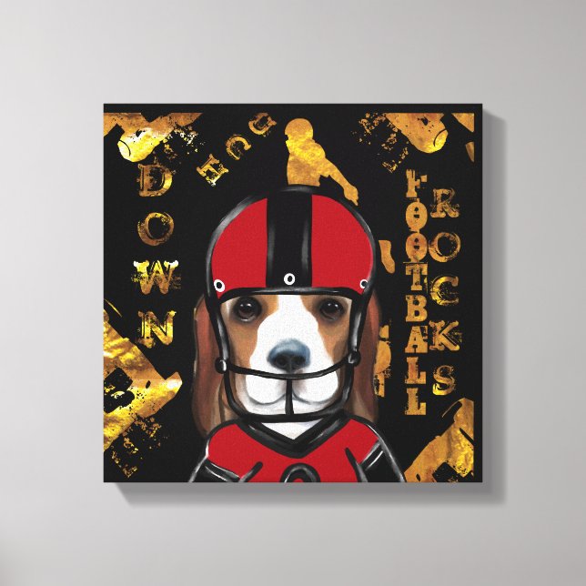 Beagle  canvas print (Front)