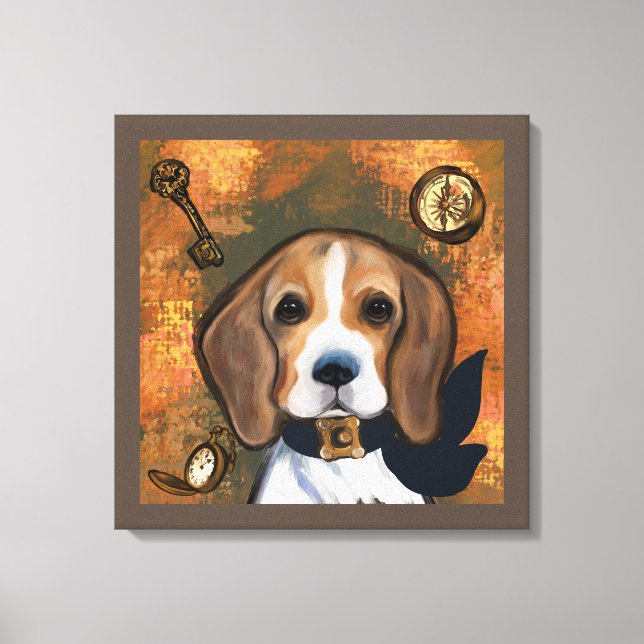 Beagle   canvas print (Front)