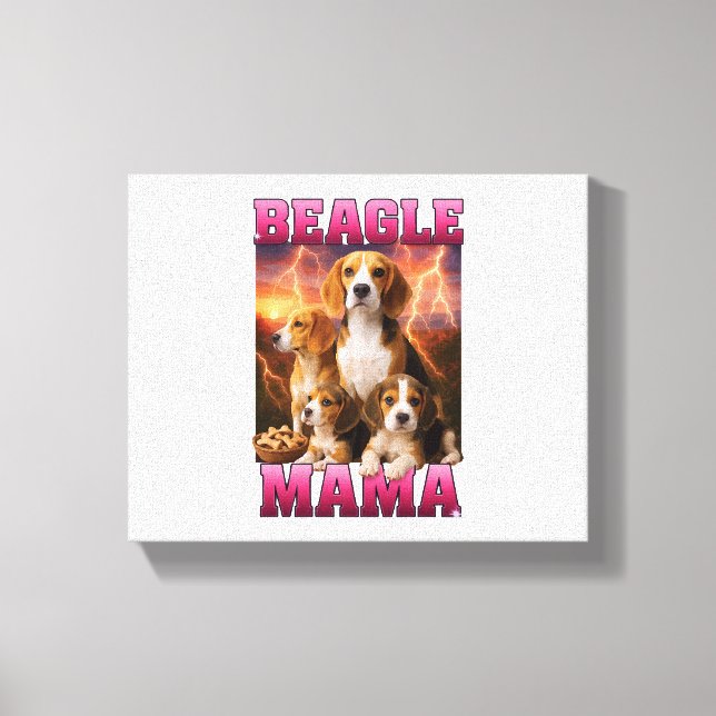 Beagle  canvas print (Front)