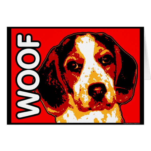 Beagle Card (Front Horizontal)