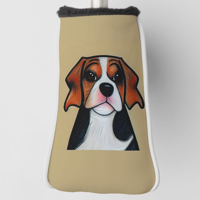 Beagle - Cartoon Golf Head Cover  (Rotate 90)