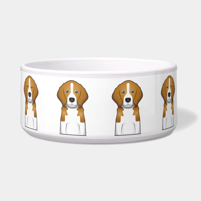 Beagle Cartoon Portrait (Front)