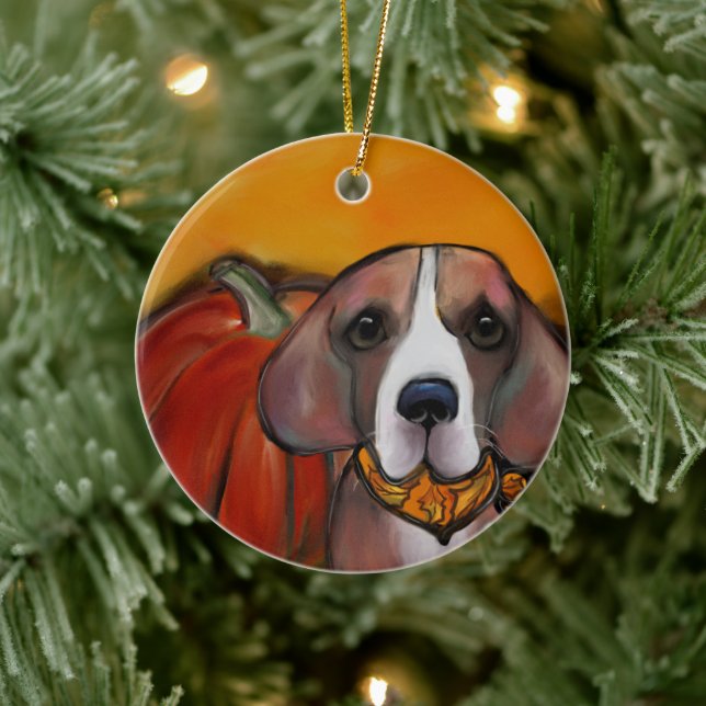 Beagle       ceramic tree decoration (Tree)