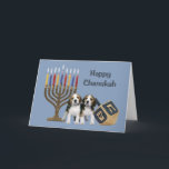 Beagle Chanukah Card Menorah Dreidel1<br><div class="desc">Remembering family and friends during the Chanukah season is a wonderful way to keep in touch with the people you love and care about. I created these dog Chanukah cards with love and care and I am sure anyone who loves dogs will be delighted to receive them. You do have...</div>