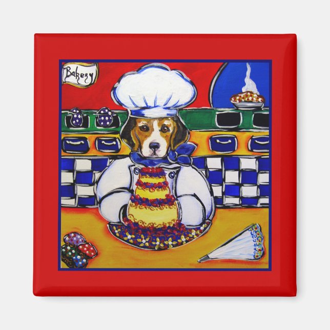 Beagle Chef Magnet (Front)