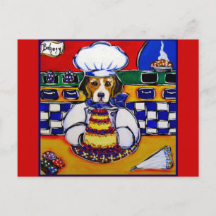 Beagle Chef Postcard
