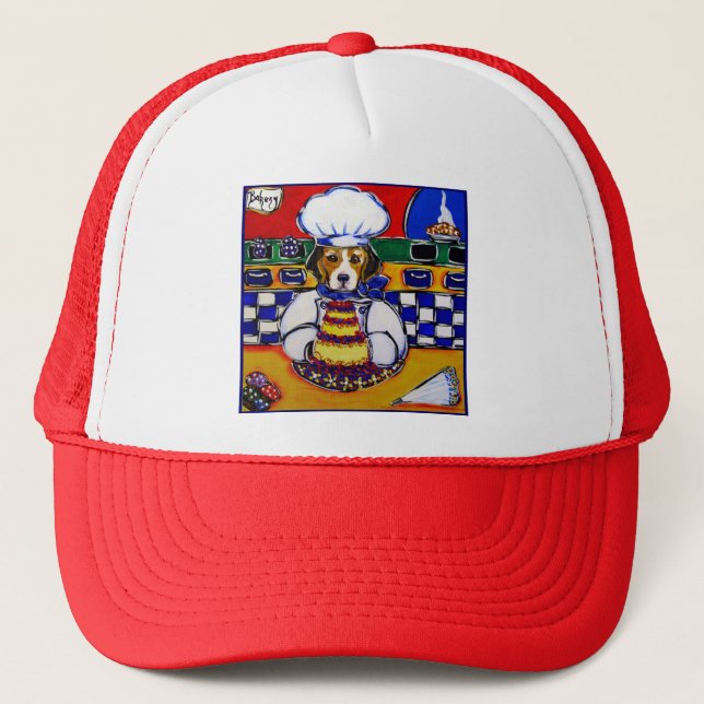 Beagle Chef Trucker Hat (Front)